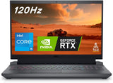 Dell G15 5530 Gaming Laptop - 15.6-inch FHD (1920x1080) 120Hz Display, Intel Core i5-13450HX, 8GB DDR5 RAM, 512GB SSD, Intel Wi-Fi 6, NVIDIA GeForce RTX 3050 GDDR6, Windows 11 Home - Dark Shadow Grey