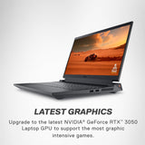 Dell G15 5530 Gaming Laptop - 15.6-inch FHD (1920x1080) 120Hz Display, Intel Core i5-13450HX, 8GB DDR5 RAM, 512GB SSD, Intel Wi-Fi 6, NVIDIA GeForce RTX 3050 GDDR6, Windows 11 Home - Dark Shadow Grey