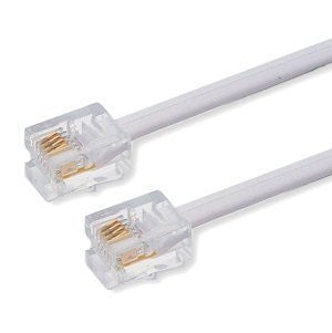 10 metre RJ11 Male BT Broadband Cable ADSL Modem Router Lead ...